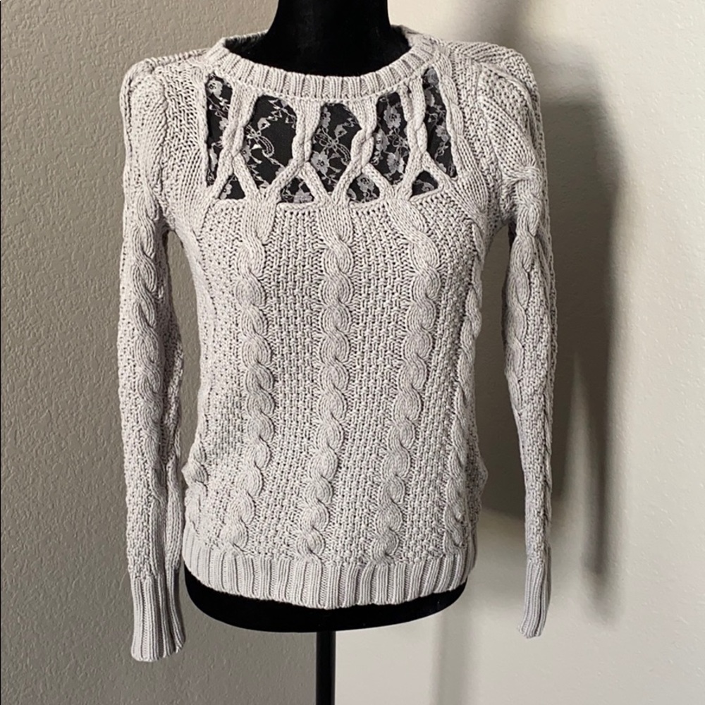 Lauren Conrad Gray Sweater